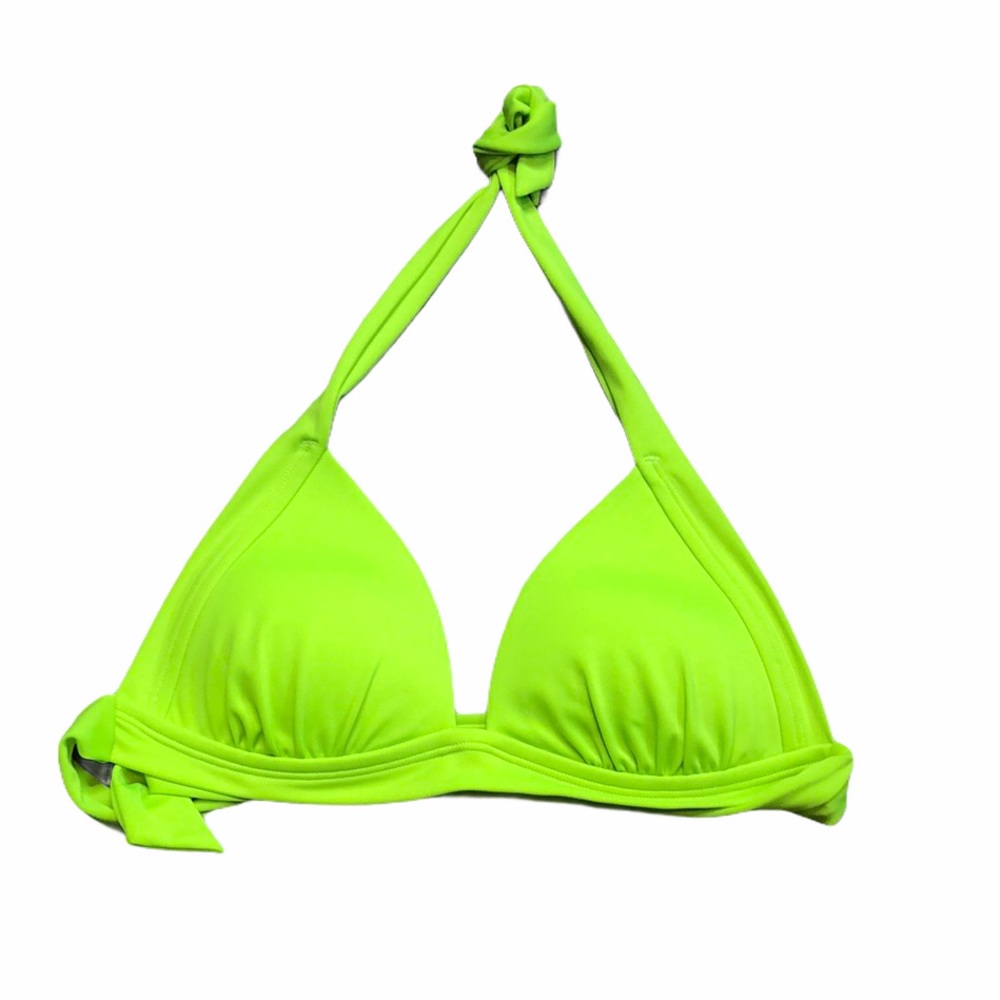 Arizona Jean Neon Yellow/Green Triangle Bikini Top